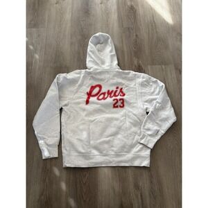 Nike Air Jordan PSG Paris Saint-Germain Hoodie Mens Sz M Grey
